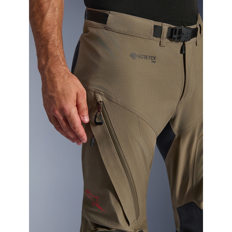 Alpinestars Nazca 3L Gore-Tex PRO mootorrattapüksid helepruunid-mustad