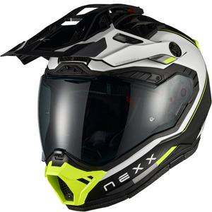 Enduro mootorrattakiiver Nexx X.Rally Raid valge-fluorestseeriv kollane