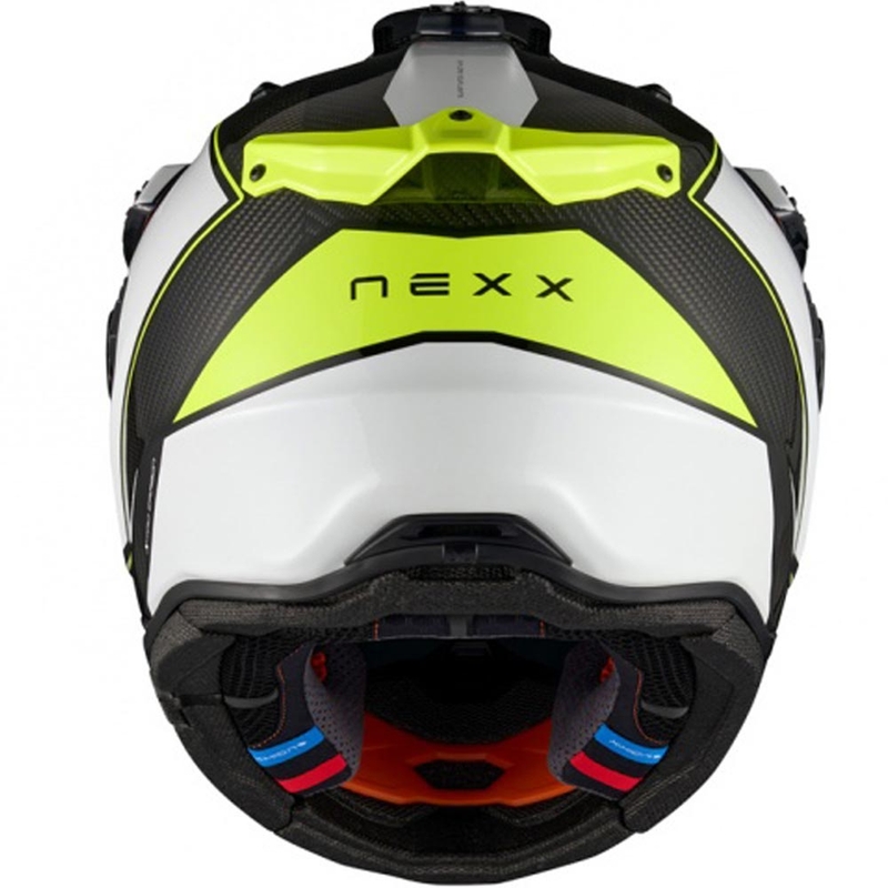 Enduro mootorrattakiiver Nexx X.Rally Raid valge-fluorestseeriv kollane