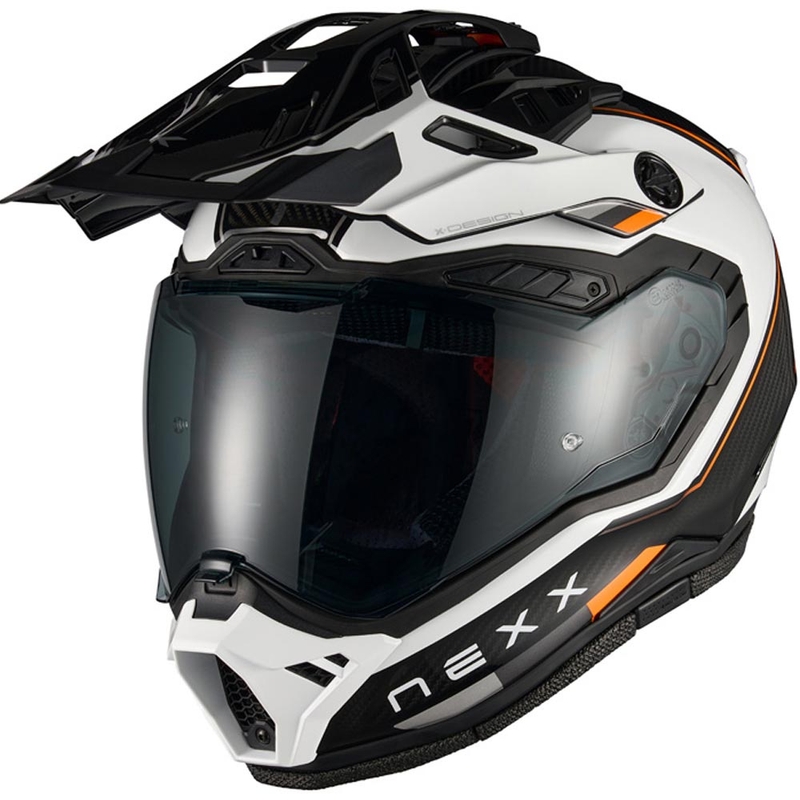 Enduro mootorratta kiiver Nexx X.Rally Raid valge-oranž