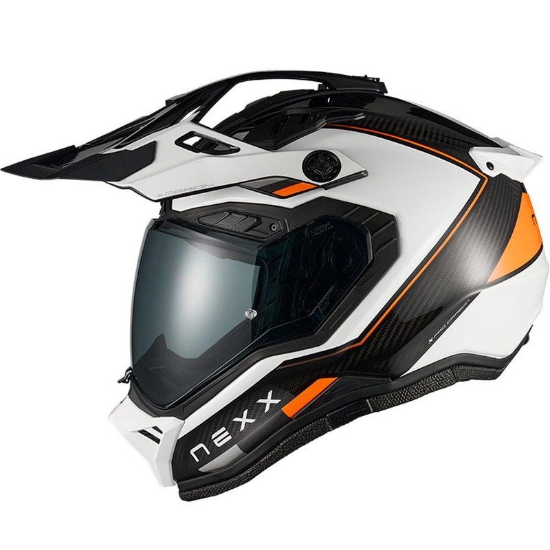 Enduro mootorratta kiiver Nexx X.Rally Raid valge-oranž