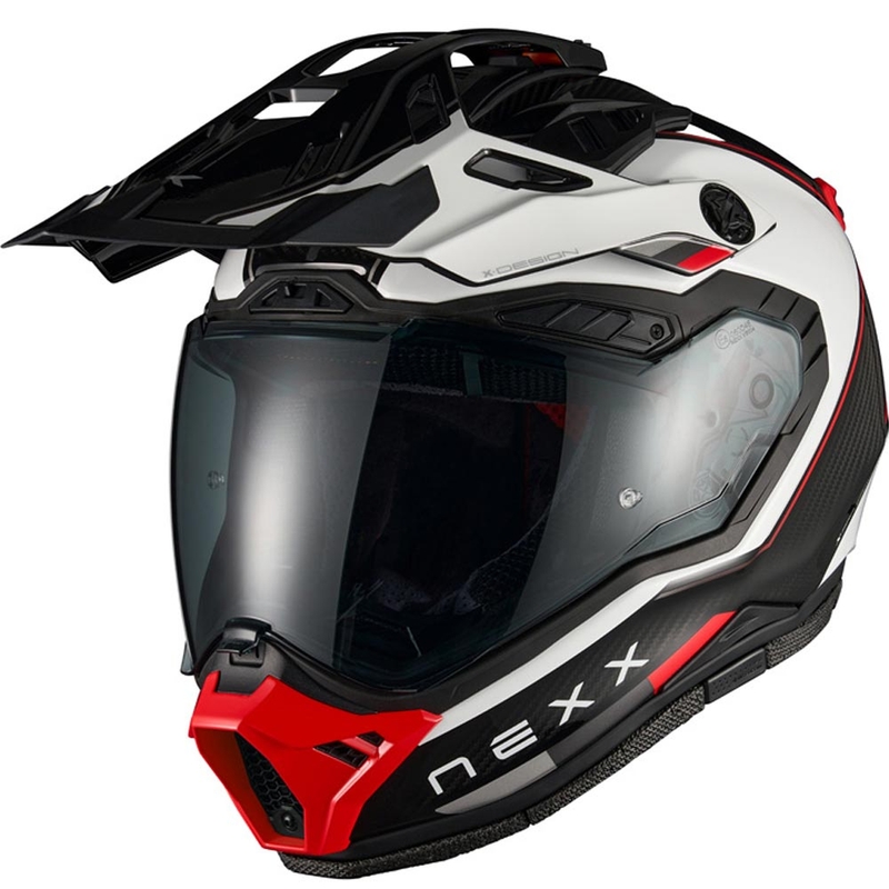 Enduro mootorrattakiiver Nexx X.Rally Raid valge-punane