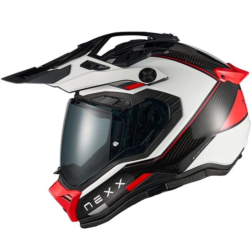 Enduro mootorrattakiiver Nexx X.Rally Raid valge-punane
