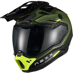 Enduro mootorratta kiiver Nexx X.Rally Raid roheline-fluorestseeriv kollane