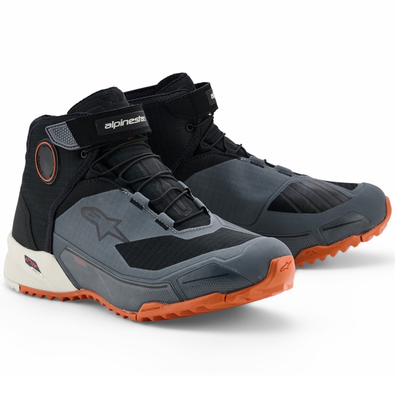 Alpinestars CR-X Drystar mootorrattasaapad must-tumehall-oranž