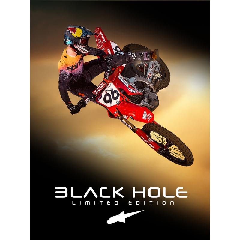 Alpinestars Supertech piiratud väljaande Black Hole motokrossisärk must