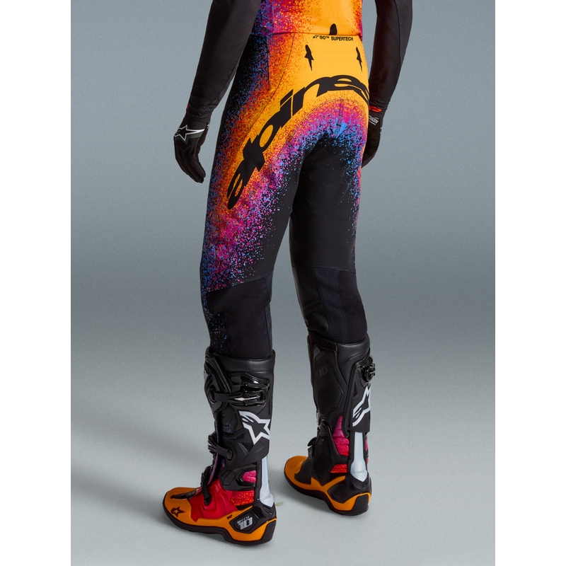 Alpinestars Supertech Limited Edition musta auguga motokrossipüksid - mustad