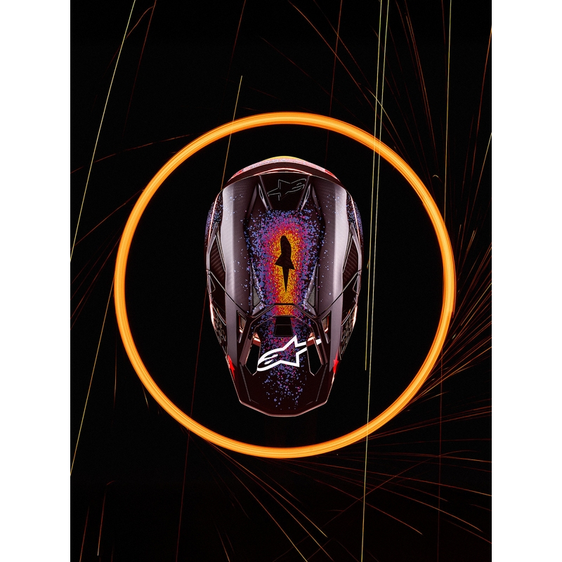 Alpinestars Supertech S-M10 piiratud väljaande motokrossikiiver Black Hole, must