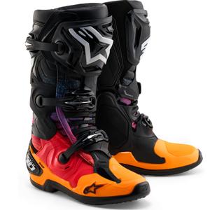 Alpinestars Tech 10 Limited Edition Black Hole mootorrattasaapad must-mitmevärvilised