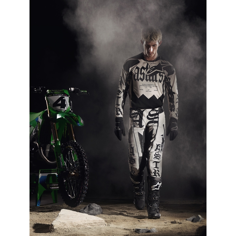 Alpinestars Techstar piiratud väljaande motokrossisärk Wolf Dust liiva-must