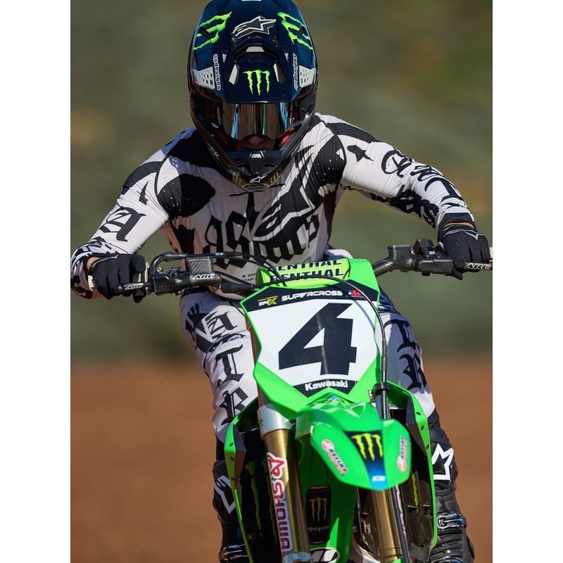 Alpinestars Techstar piiratud väljaande motokrossisärk Wolf Dust liiva-must
