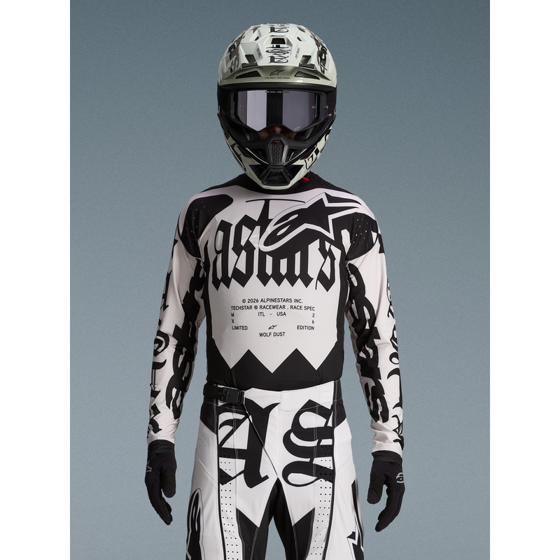 Alpinestars Techstar piiratud väljaande motokrossisärk Wolf Dust liiva-must