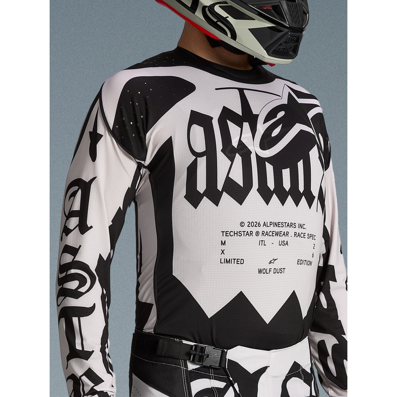 Alpinestars Techstar piiratud väljaande motokrossisärk Wolf Dust liiva-must