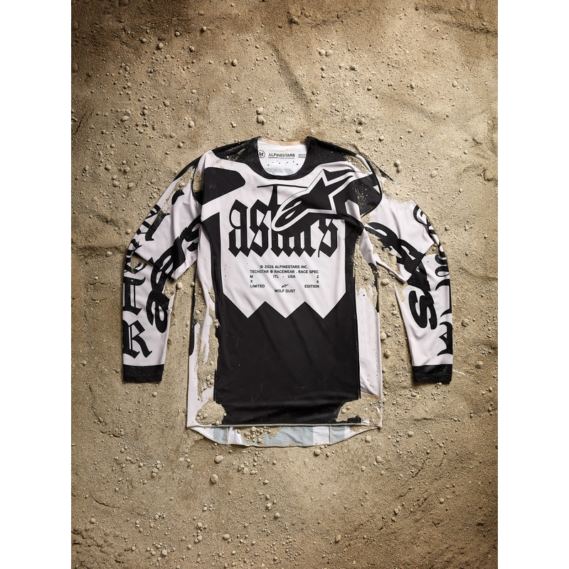 Alpinestars Techstar piiratud väljaande motokrossisärk Wolf Dust liiva-must