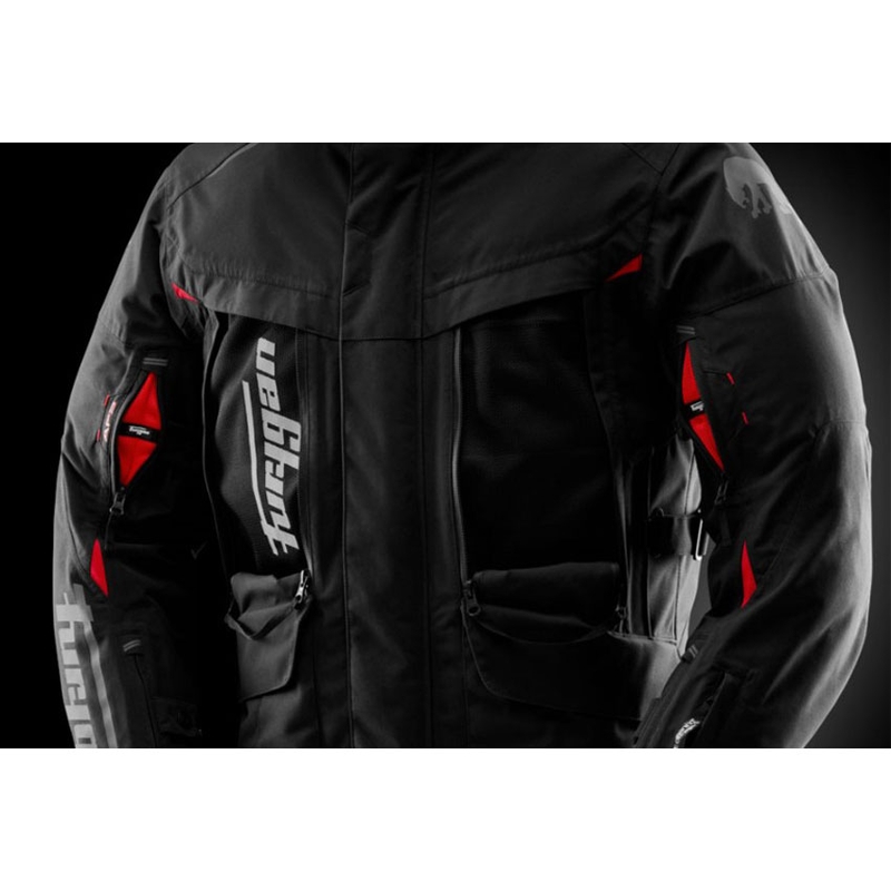 Furygan CHALLENGER 3C PRIMALOFT® mootorratta jope must-punane