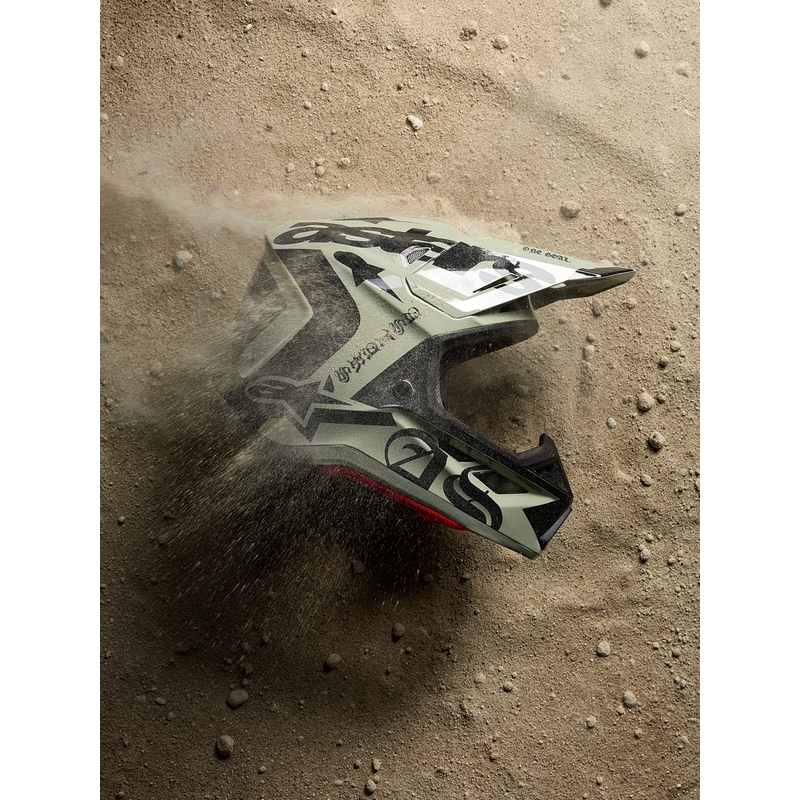 Alpinestars Supertech S-M7 limiteeritud väljaande motokrossikiiver Wolf Dust liiva-must