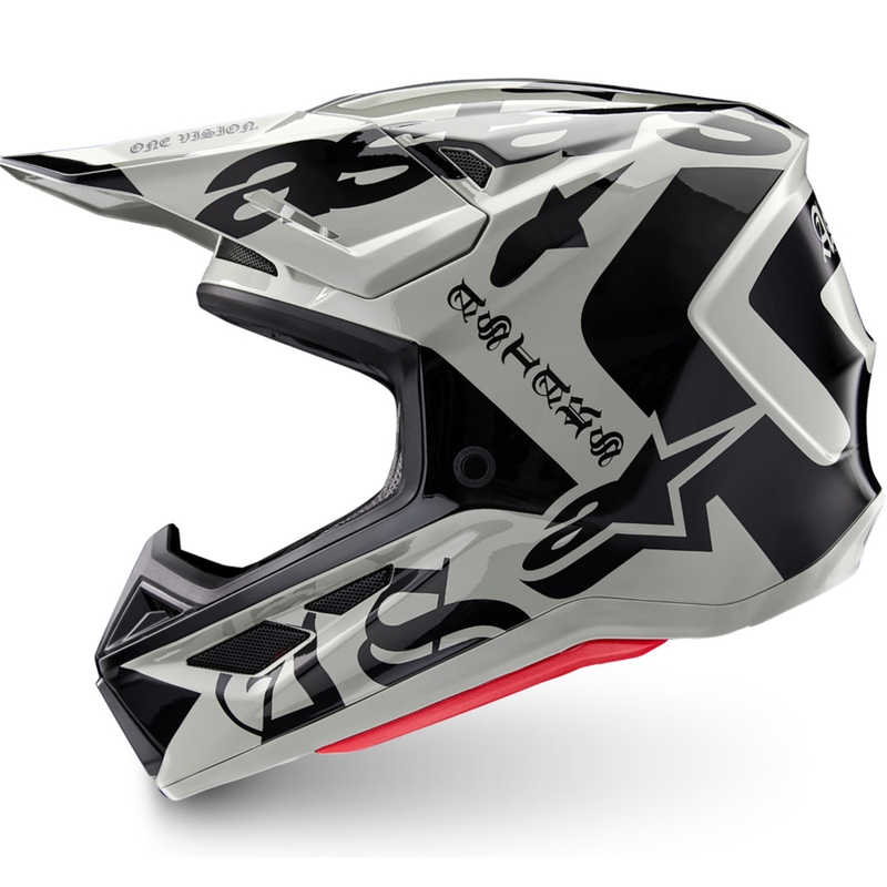 Alpinestars Supertech S-M7 limiteeritud väljaande motokrossikiiver Wolf Dust liiva-must
