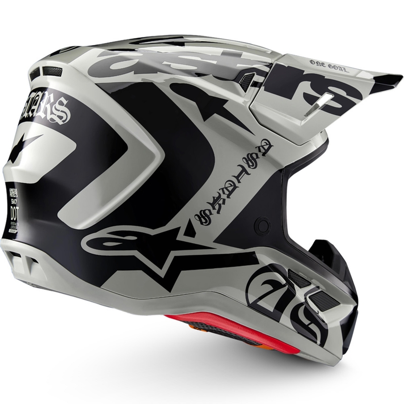 Alpinestars Supertech S-M7 limiteeritud väljaande motokrossikiiver Wolf Dust liiva-must