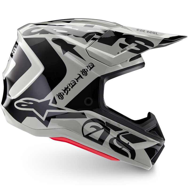 Alpinestars Supertech S-M7 limiteeritud väljaande motokrossikiiver Wolf Dust liiva-must
