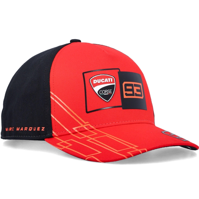 Ducati Corse Marc Marquez 93 Box Logo nokamüts must-punane