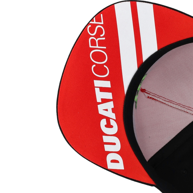 Ducati Monster valgete triipudega nokamüts must-punane-valge