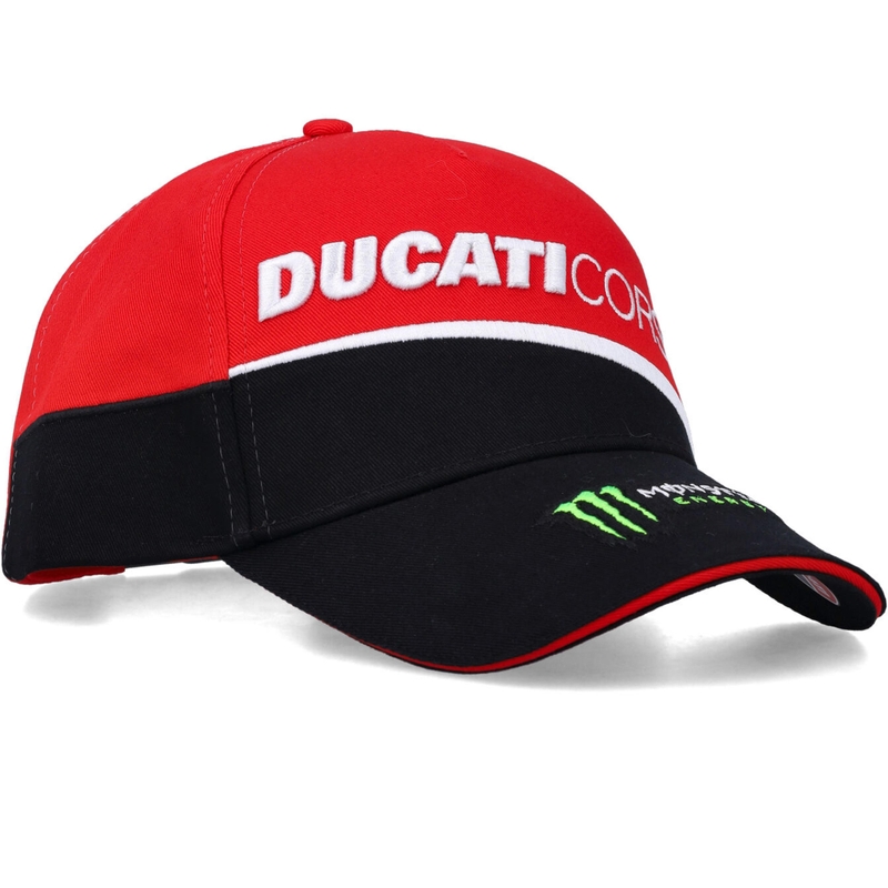 Ducati Corse Monster Diagonal nokamüts must-punane