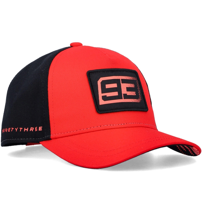 Laste Ducati Marc Marquez Baseball 93 Patch nokamüts must-punane