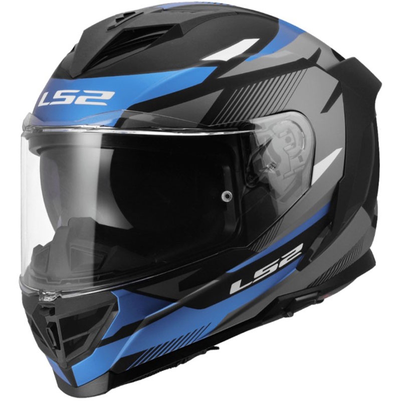 Täismaskiiver mootorrattale LS2 FF818 Storm III Komai must-sinine