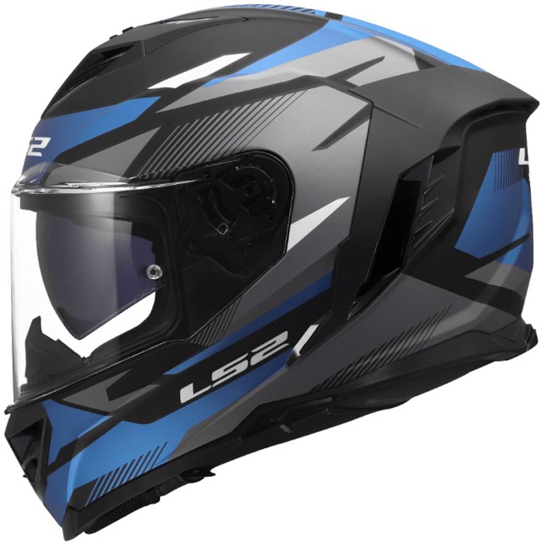 Täismaskiiver mootorrattale LS2 FF818 Storm III Komai must-sinine