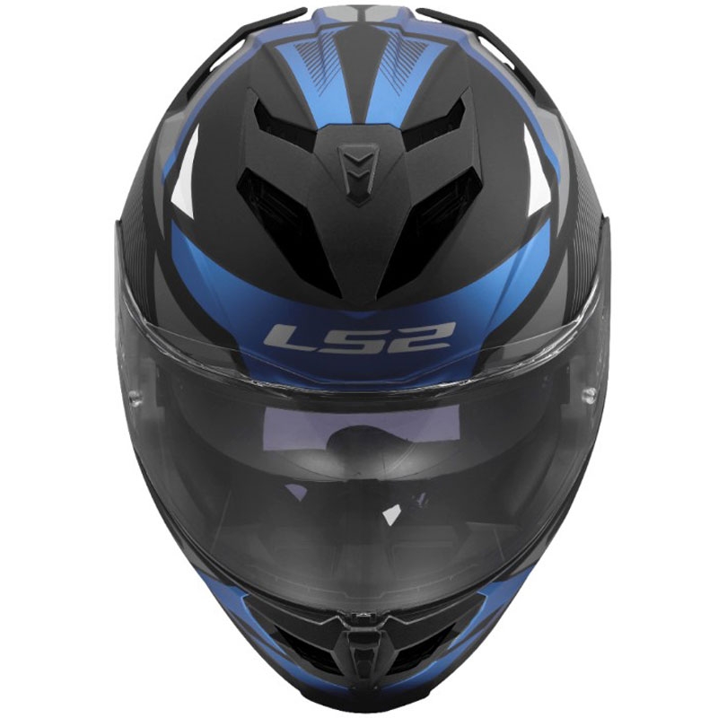 Täismaskiiver mootorrattale LS2 FF818 Storm III Komai must-sinine