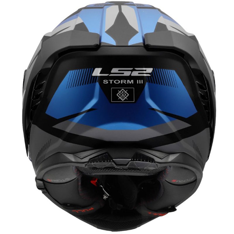 Täismaskiiver mootorrattale LS2 FF818 Storm III Komai must-sinine
