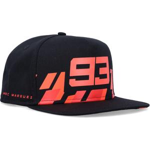 Ducati Marc Marquez Flat Cap 93 punased ristkülikud mustad