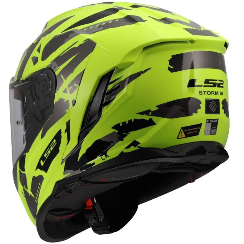 Täismaskiiver mootorrattale LS2 FF818 Storm III Kaos kollane