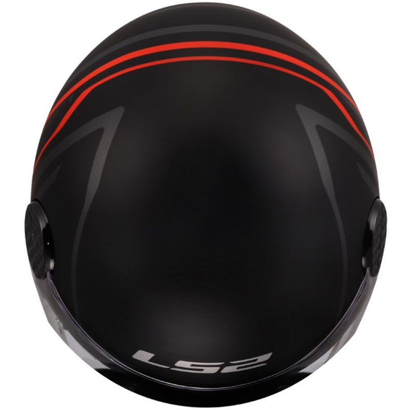 Avatud mootorrattakiiver LS2 OF558 Sphere Lux II Minimum must-punane