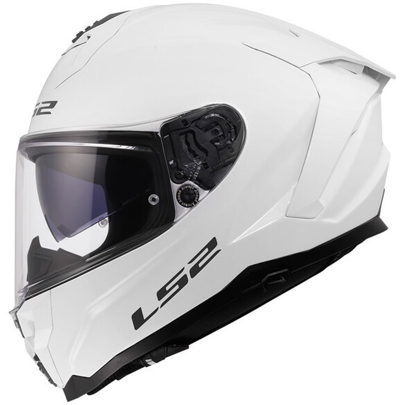 Täismaskiiver mootorrattale LS2 FF817 Challenger II Solid läikiv valge