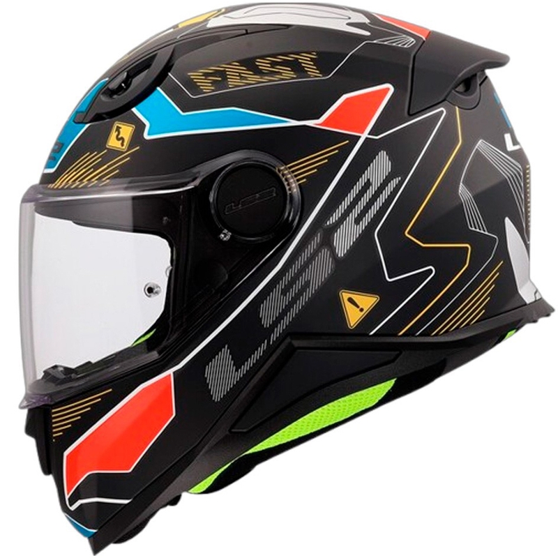 Laste täisnägu mootorrattakiiver LS2 FF812 Zero hall-punane