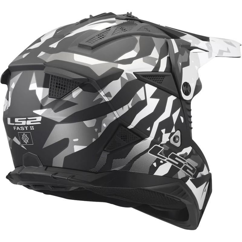 Motokrossi kiiver LS2 MX708 Fast II Grotesk matt must-hall