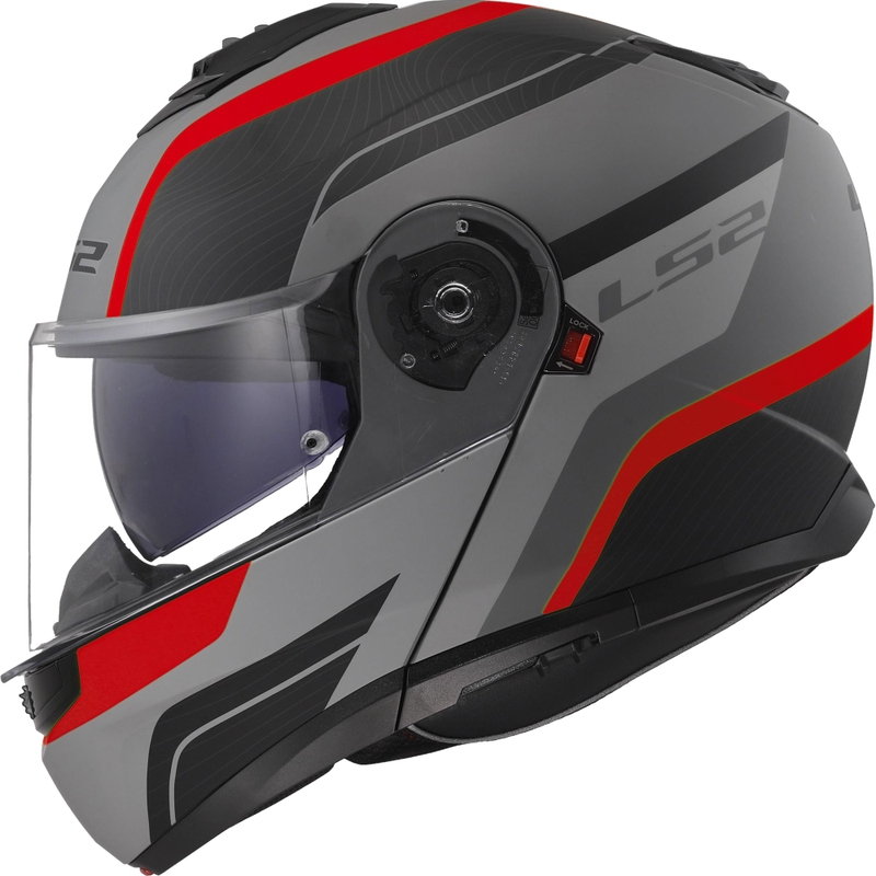 Kiiver LS2 FF908 Strobe II Monza matt must-hall-punane