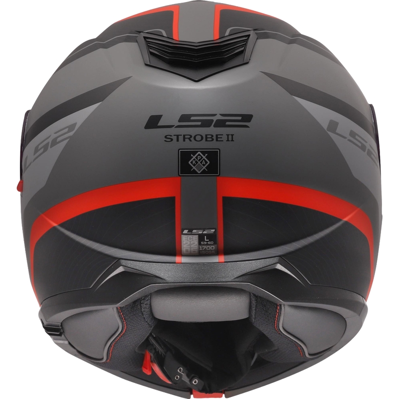 Kiiver LS2 FF908 Strobe II Monza matt must-hall-punane