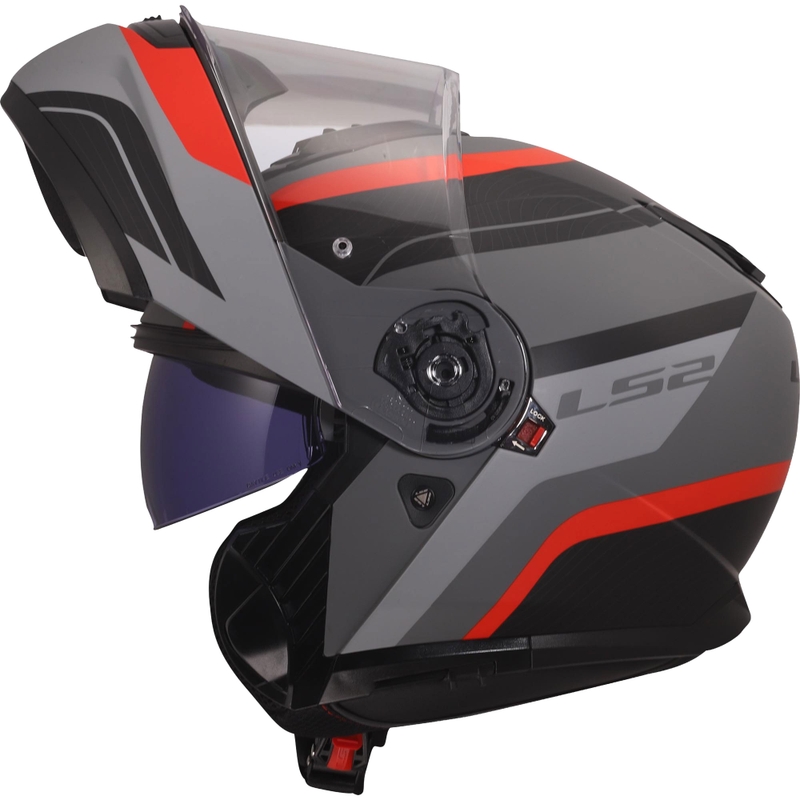 Kiiver LS2 FF908 Strobe II Monza matt must-hall-punane