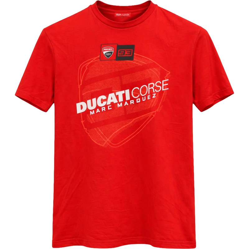 T-särk Ducati Corse Marc Marquez Big Helmet 93 punane
