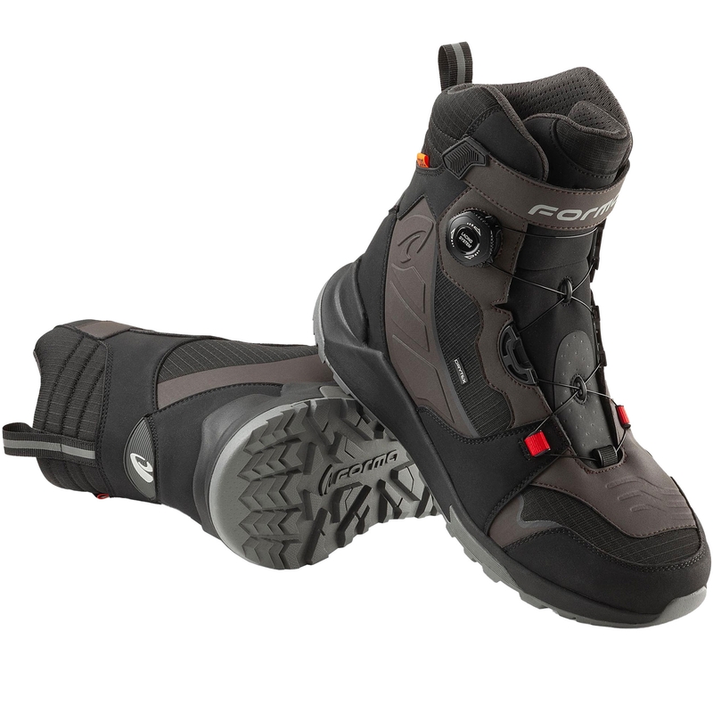 Forma ADV Kite Dry mootorrattasaapad must-pruun-hall