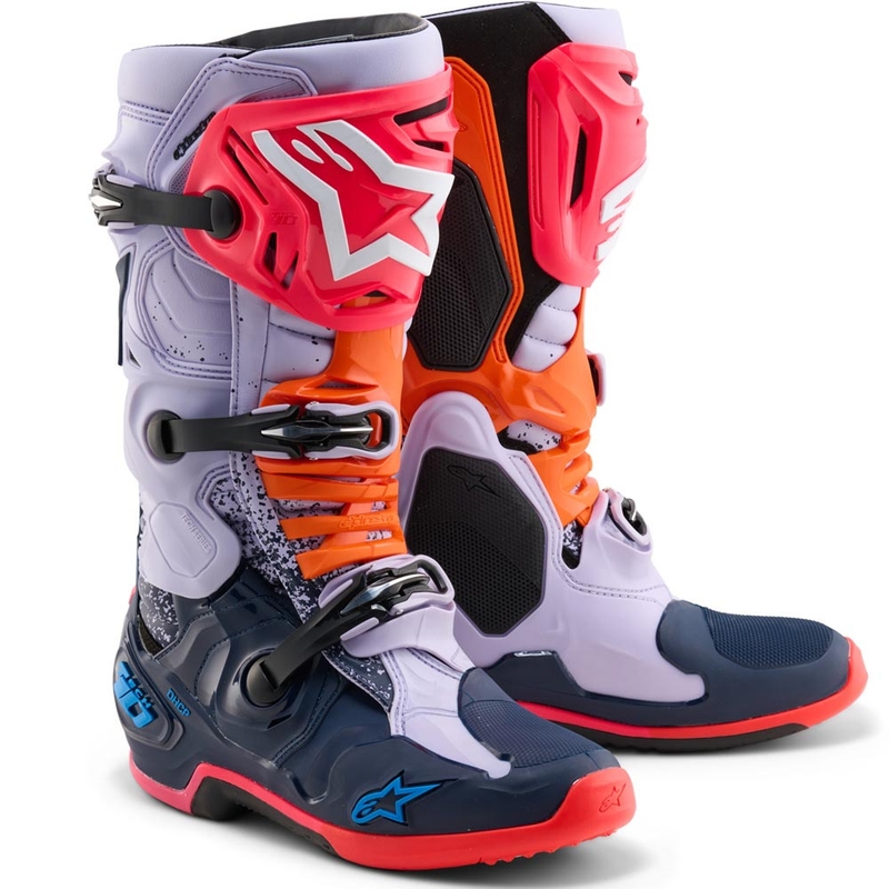 Alpinestars TECH 10 Limited Edition Records motokrossisaapad mustad