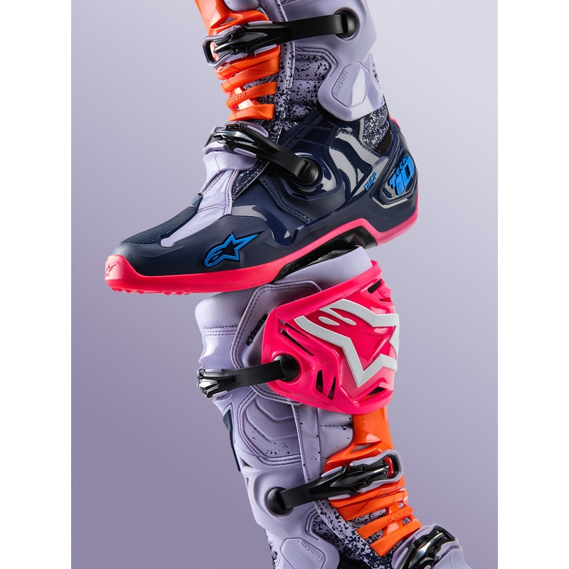 Alpinestars TECH 10 Limited Edition Records motokrossisaapad mustad