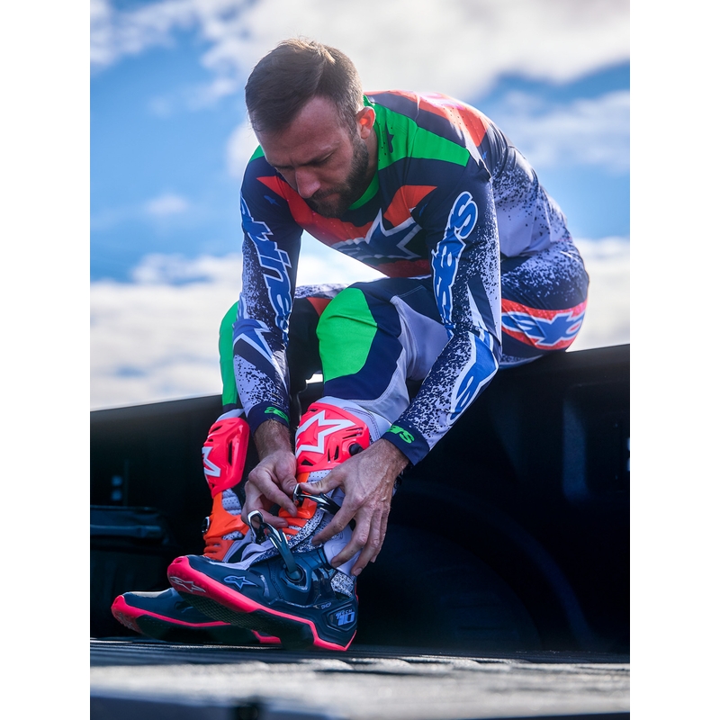 Alpinestars TECH 10 Limited Edition Records motokrossisaapad mustad