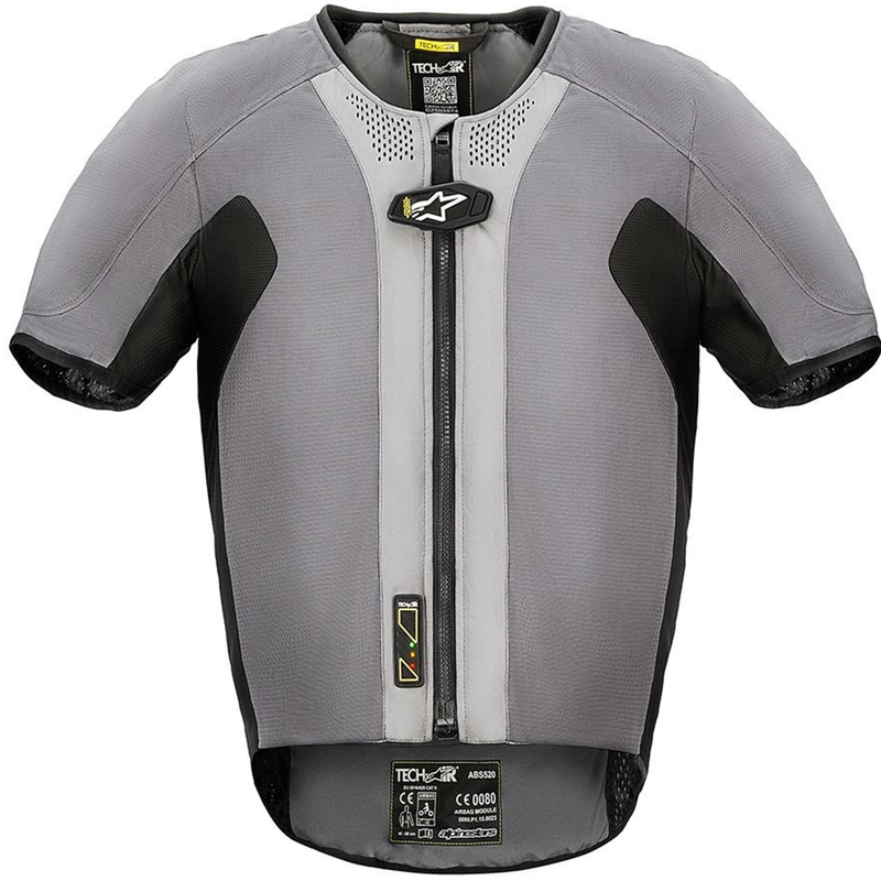 Alpinestars TECH-AIR®5 V2 süsteemiga turvapadjavest hall-must