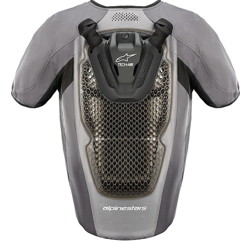 Alpinestars TECH-AIR®5 V2 süsteemiga turvapadjavest hall-must