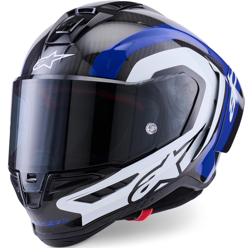 Alpinestars Supertech R10 Arius täismaskiga mootorrattakiiver must-sinine-valge