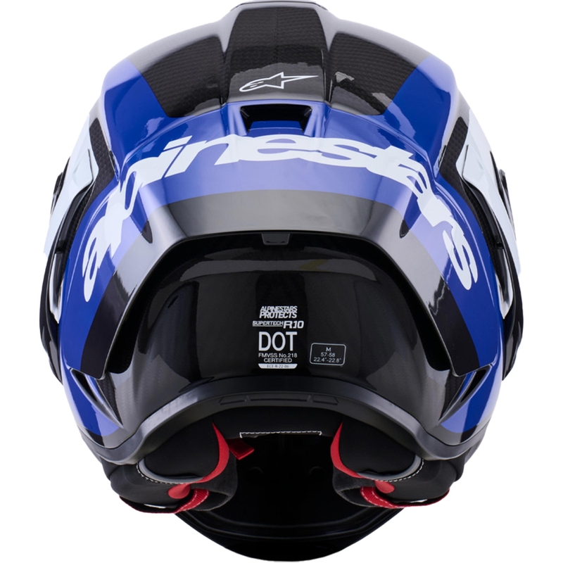 Alpinestars Supertech R10 Arius täismaskiga mootorrattakiiver must-sinine-valge