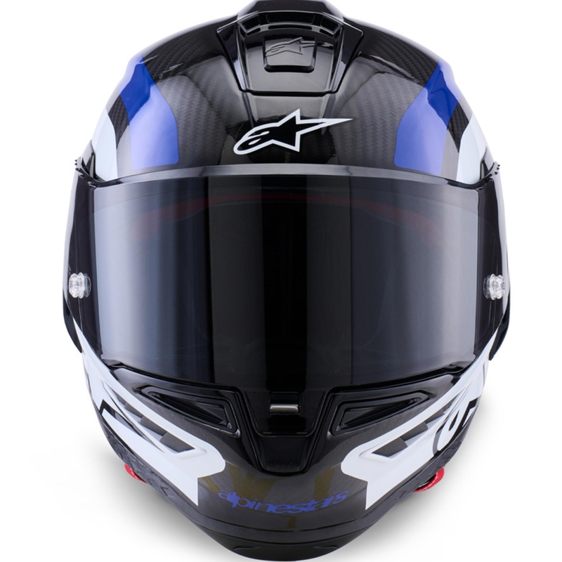 Alpinestars Supertech R10 Arius täismaskiga mootorrattakiiver must-sinine-valge